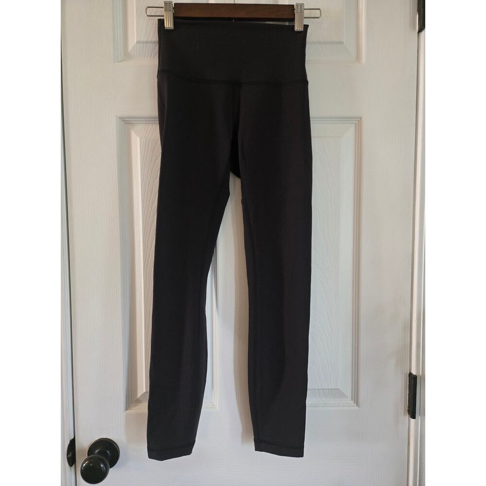 Lululemon Pink Crop Tank Top And Black Leggings Size 4 - Picture 9 of 16